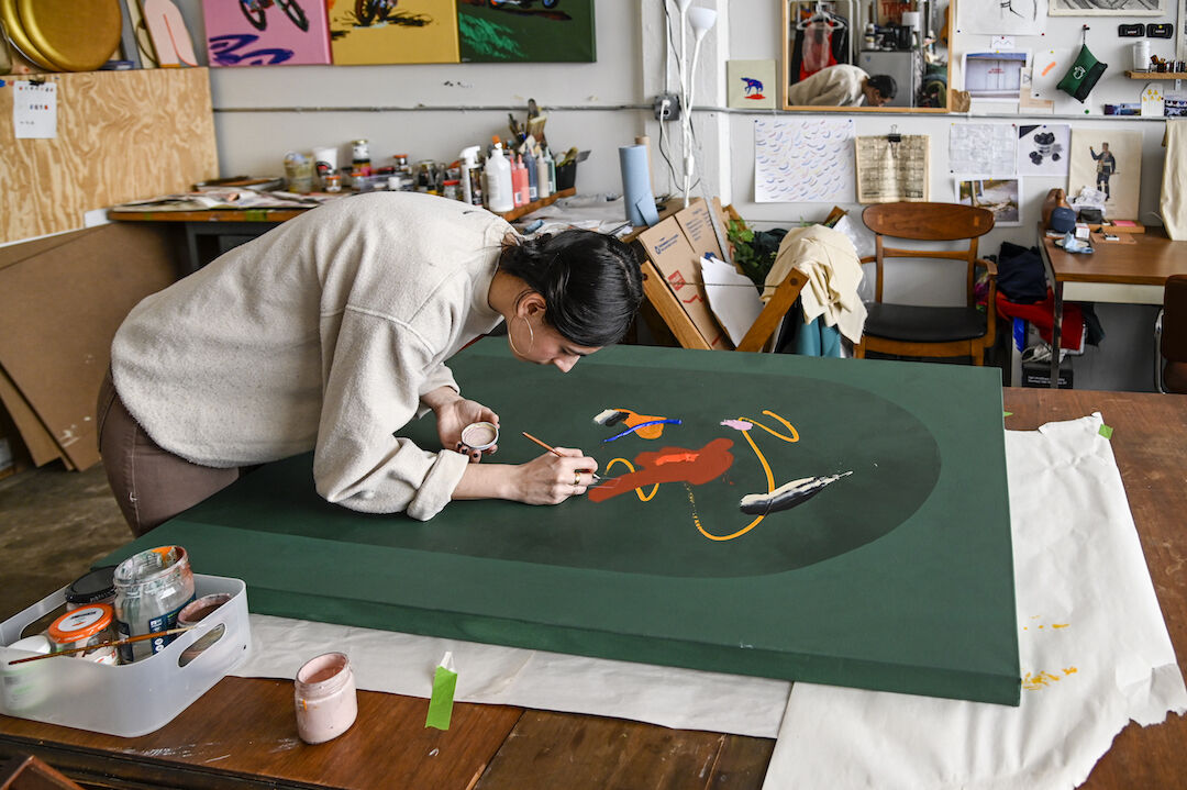 Martyna Alexander in her Studio
